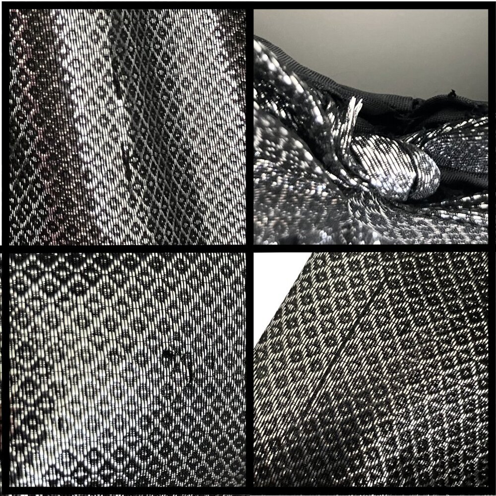 Calvin Klein Silk Blend Gunmetal Metallic Party Dress. L/XL Babydoll Cocktail - Picture 12 of 12